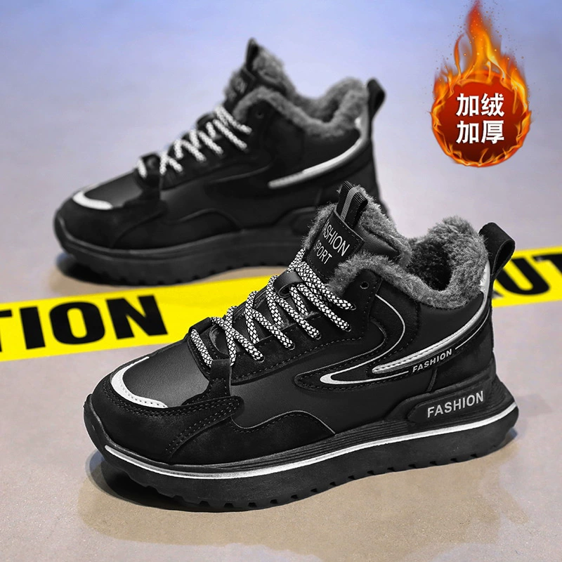 2023 осень и зима aj мужская обувь повседневная обувь плюс бархатная теплая хлопчатобумажная обувь роды и дети обувь пара спортивная обувь прилив обувь
