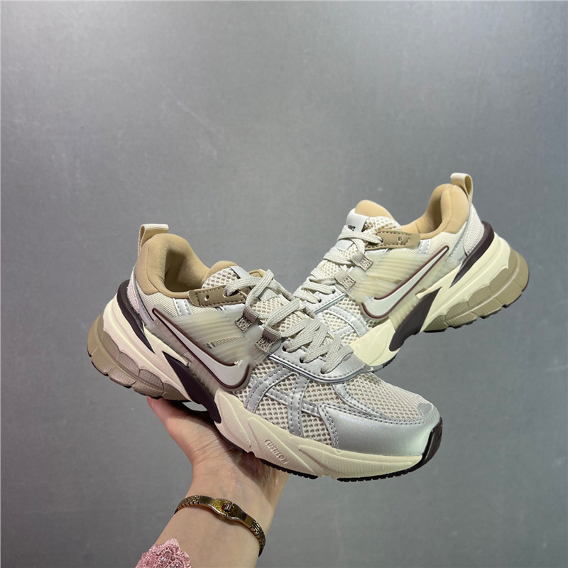 純粋なオリジナル V2K レトロお父さん靴コントラストカラートレンディなジョギングシューズメッシュ通気性スポーツシューズクッション性と耐摩耗性ランニングシューズ|undefined
