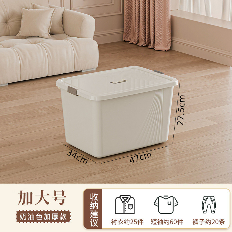 収納ボックス蓋付き家庭用衣類玩具スナック本手提げ収納ボックス大容量プラスチック整理ボックス卸売り|undefined