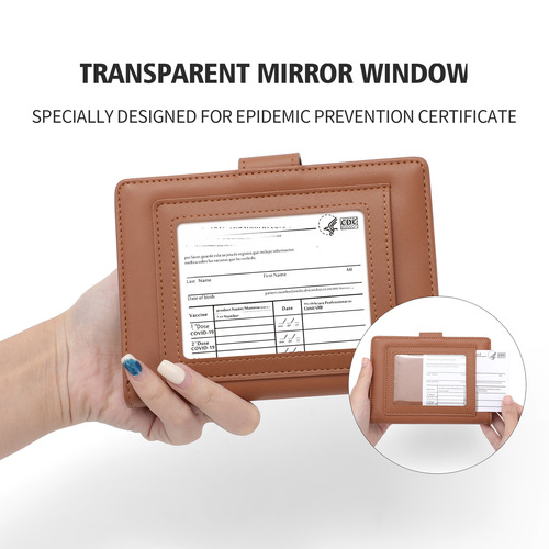 Perfect For You ladies card bag passport bag cross-border RFID anti-theft document bag storage pu card holder