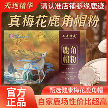 鹿角帽粉50g*2瓶礼盒装鹿乡梅花鹿鹿角帽鹿托盘现货便携一件代发