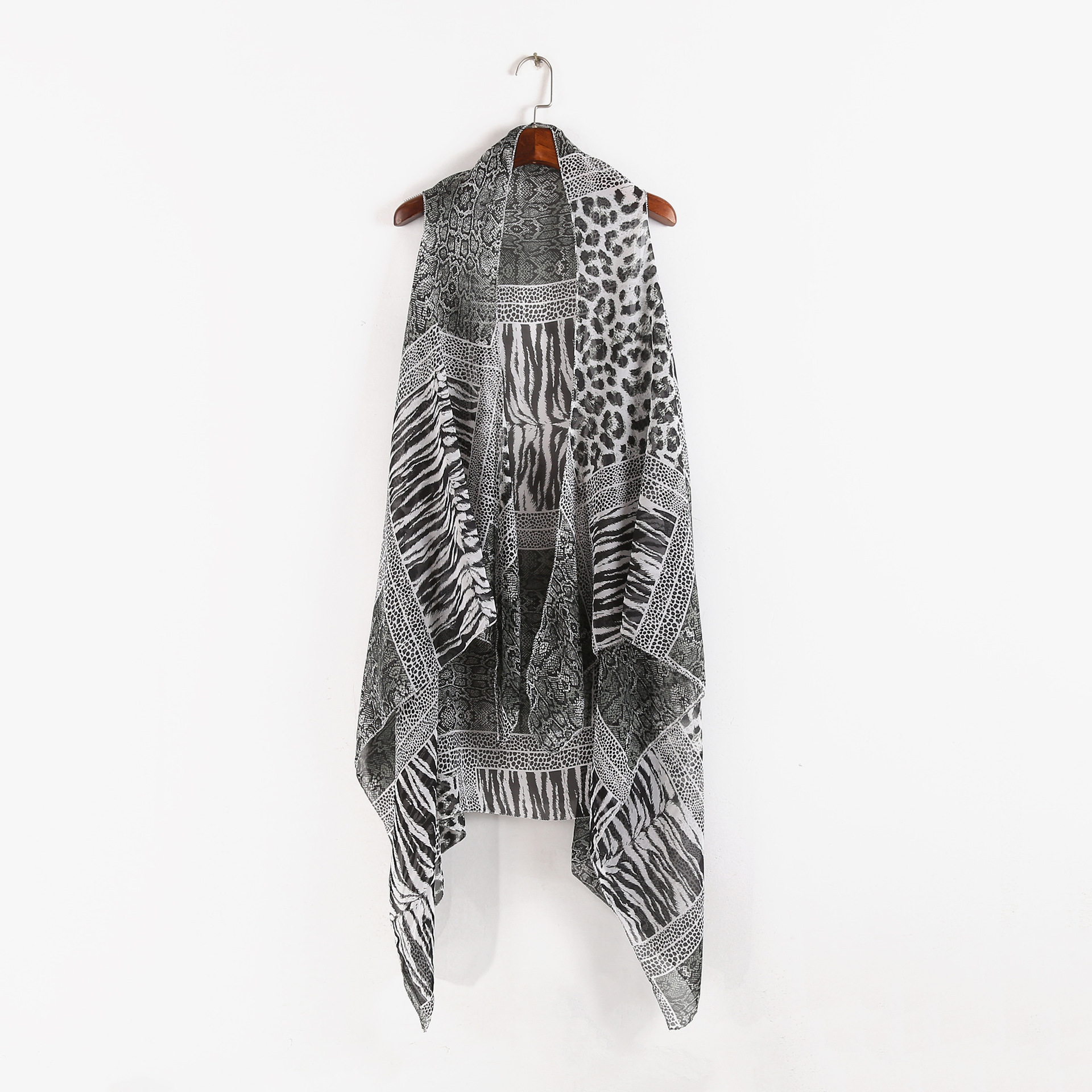 Venta caliente transfronteriza primavera y verano estilo europeo y americano corto gasa blusa de playa protección solar sombrilla kimono cardigan image 18