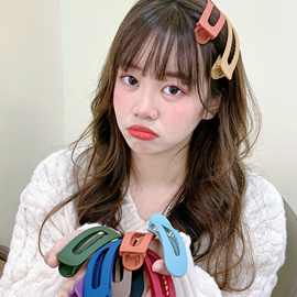 大号发夹女夹子刘海前额侧边发卡后脑勺抓夹一字夹头发头饰鸭嘴夹