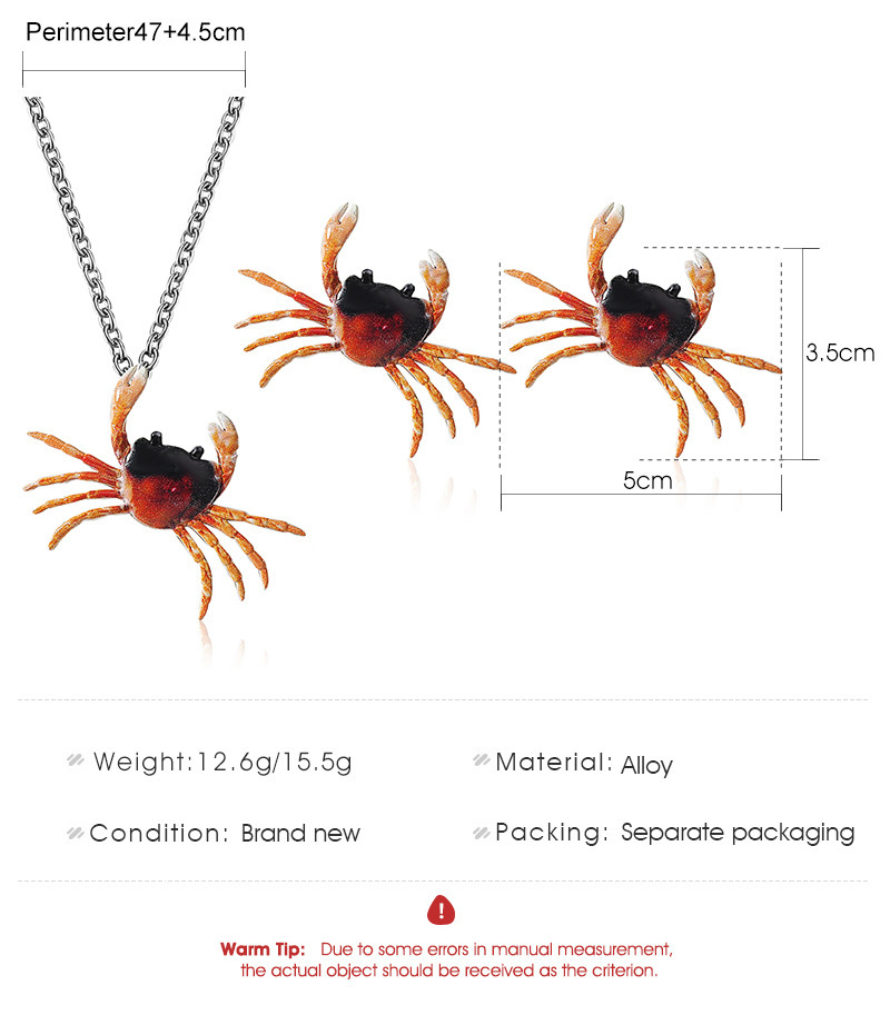 Title 1, Set Collana e Orecchini Granchio Personalizzati