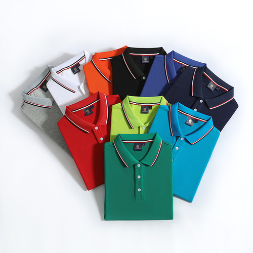 Work clothes logo printing customized men's and women's lapel POLO shirts short-sleeved advertising cultural shirts group clothes work clothes clothing