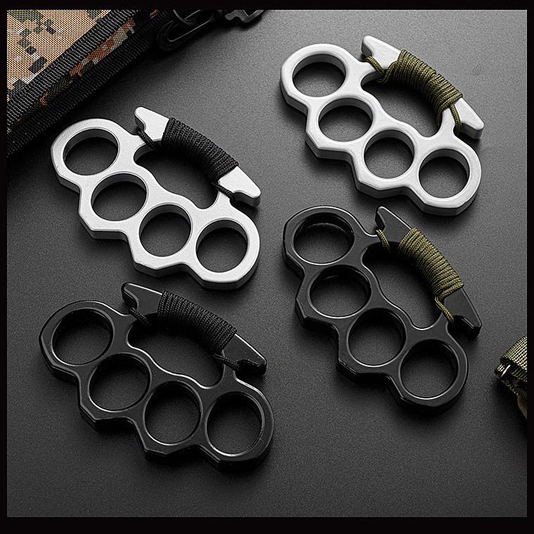 加厚铝合金指环铁四指虎指扣男士武术搏击拳环拳扣防身拳击戒指节