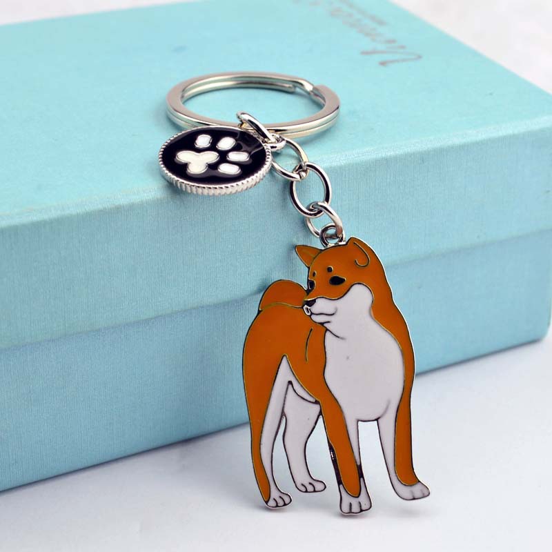 Dog Pattern Unisex Gender Cute Funny Dog Metal Unisex Keychain