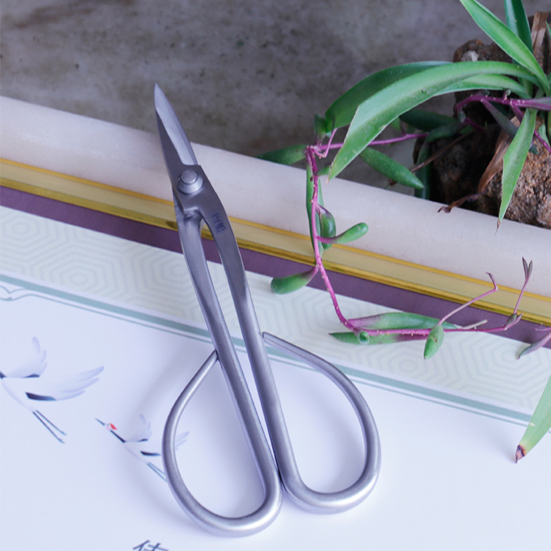 Venta al por mayor de acero inoxidable hoja brote tijeras de jardinería tijeras de podar arreglo floral tijeras bonsai fruta rama poda herramientas de jardín reparación