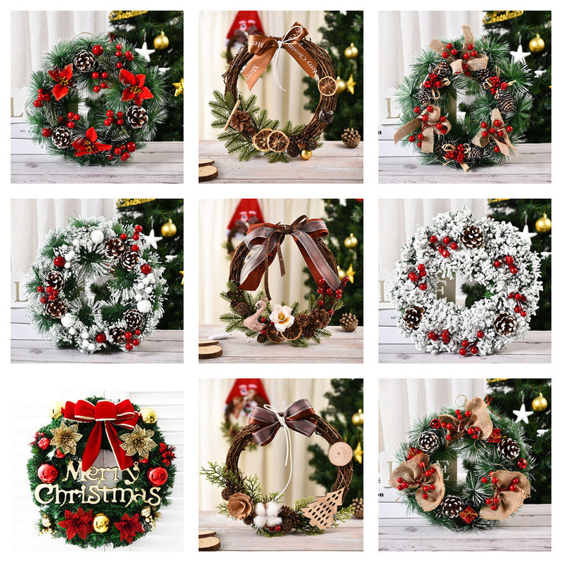 恒冲の人気商品 クリスマスデコレーション 花輪 ウィンドウデコレーション ドアハンギング クリスマスリース 卸売|undefined