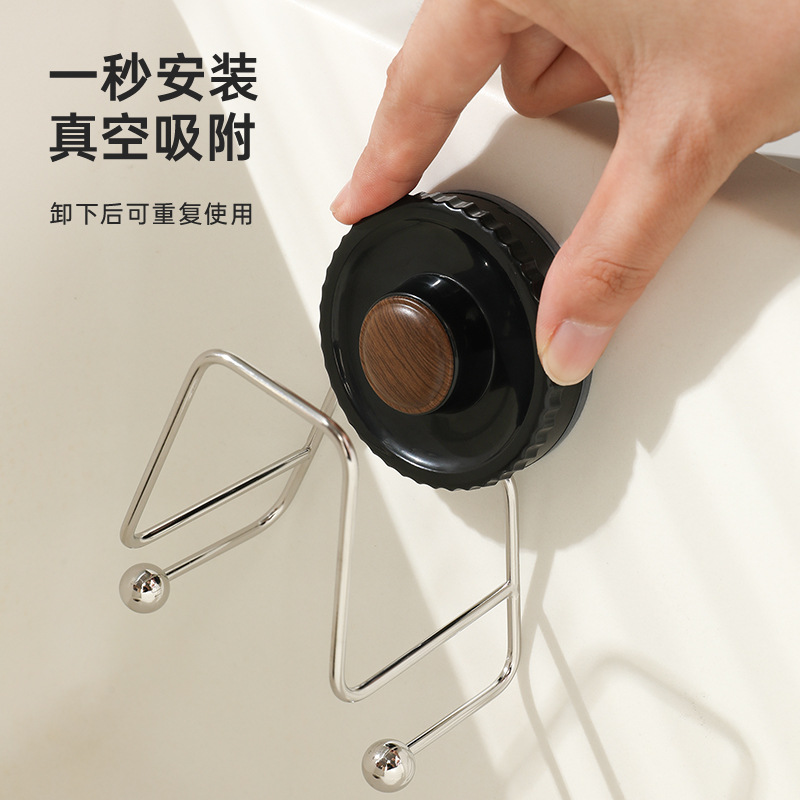 ventosa lavavajillas esponja drenaje marco de agua sin perforación cubierta de fregadero de cocina bola de acero almacenamiento tipo gancho de pared estante de almacenamiento