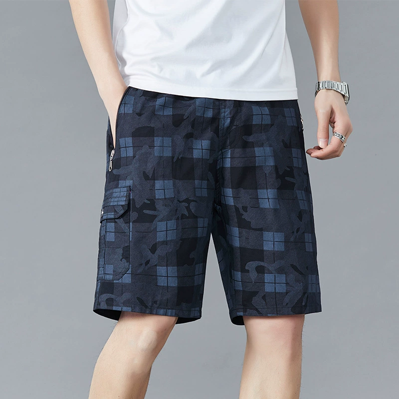 Thin summer clothing, shorts for leisure, men's summer trend trousers, oversize