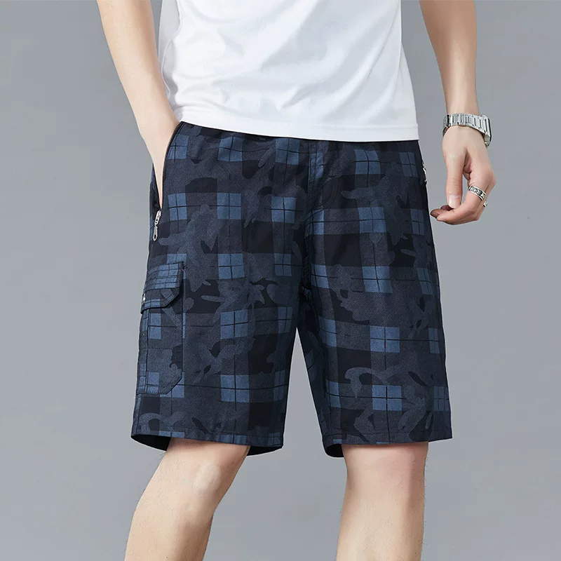 Thin summer clothing, shorts for leisure, men's summer trend trousers, oversize