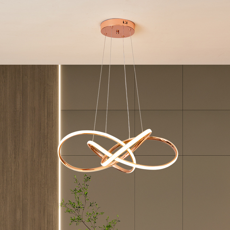 デザイナーの軽い贅沢なアイデアのリビングルームのバーの電気めっきの現代のシンプルな個性のレストランのledのシャンデリアの2024項|undefined