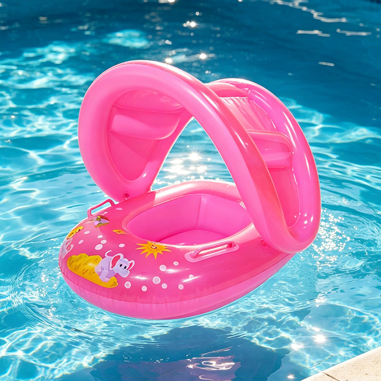 Anillo de natación infláble para niños pequeños barcos de agua para bebés embarcaciones de agua engrosado PVC asiento de niños PVC ecológico image 42