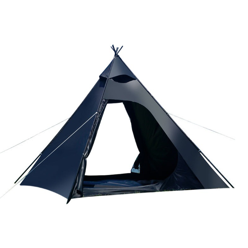 Carpa india negra para exteriores, resistente a los rayos UV, impermeable, para camping, picnic, con equipo integrado de camuflaje