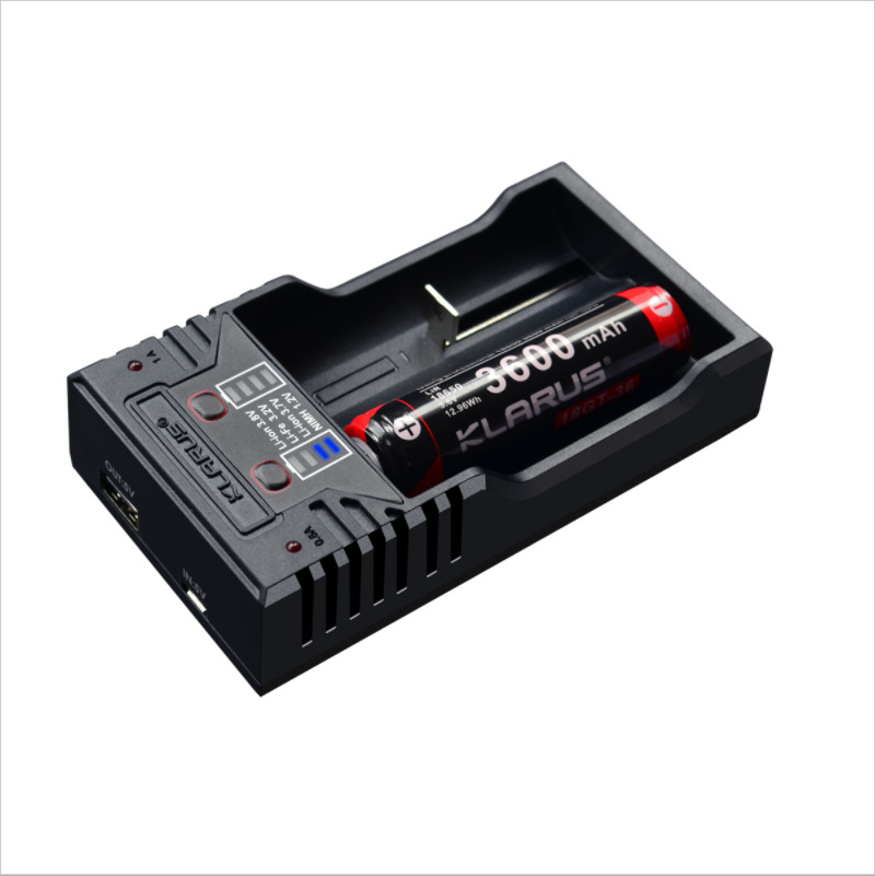 凯瑞兹K2 智能USB多功能充电器适用18650/26650锂电池能当充电宝