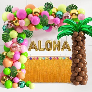 J 97563 Hawaiian Themed Balloon Arch �����Ě��� �W���羳��