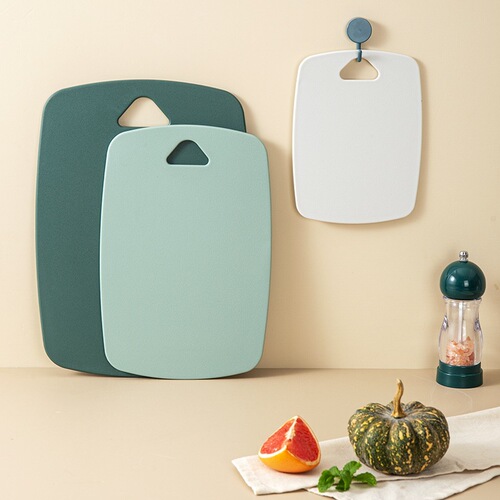 Baby food supplement chopping board three-piece set home kitchen plastic thickened double-sided classification cutting board small fruit chopping board