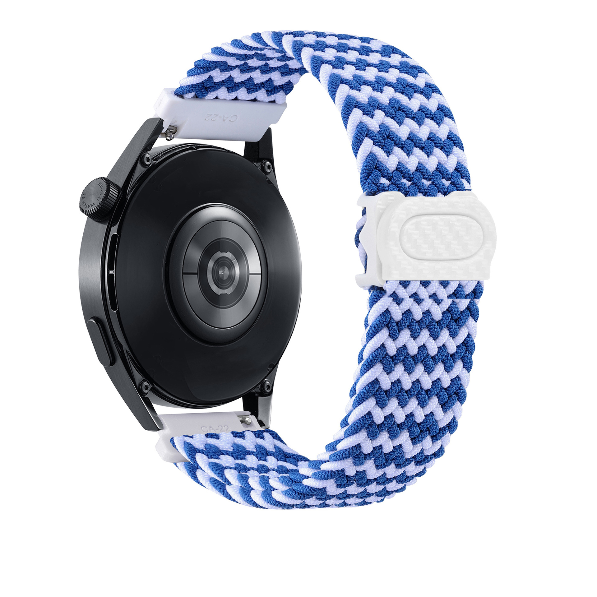 It is suitable for the carbon fiber texture snap braided strap of Samsung watch4657 and the strap of Huawei watch GT345 undefined