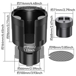 Cross-border Large Car Water Cup Holder Multifunctional Water Cup Stopper Car Cup Holder Car Beverage Rack Storage Rack