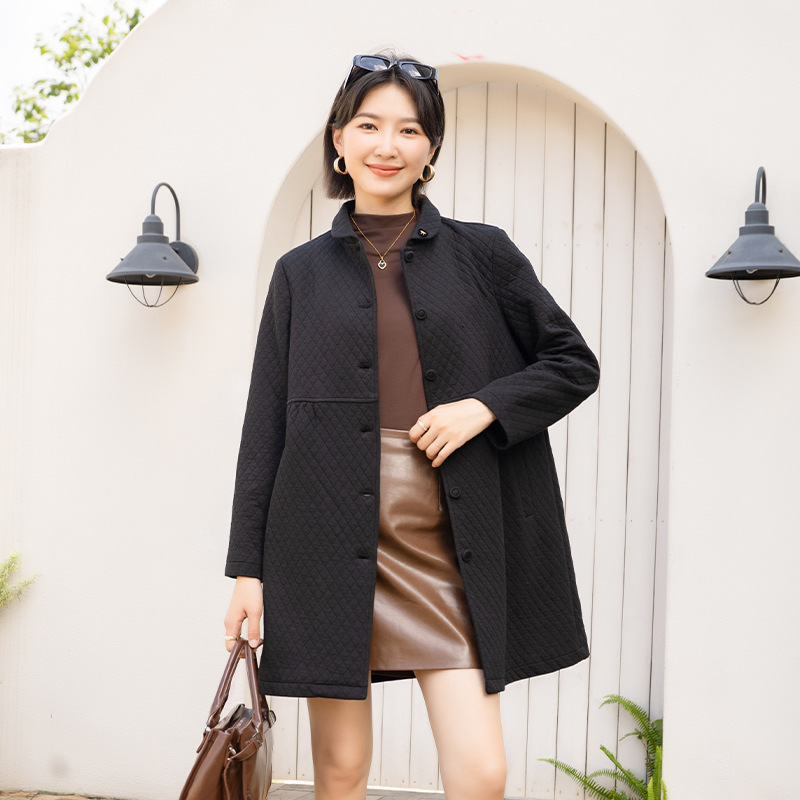 YUN韫2025年新款秋冬季棉衣女中长款时尚宽松风衣外套宽松外套|undefined