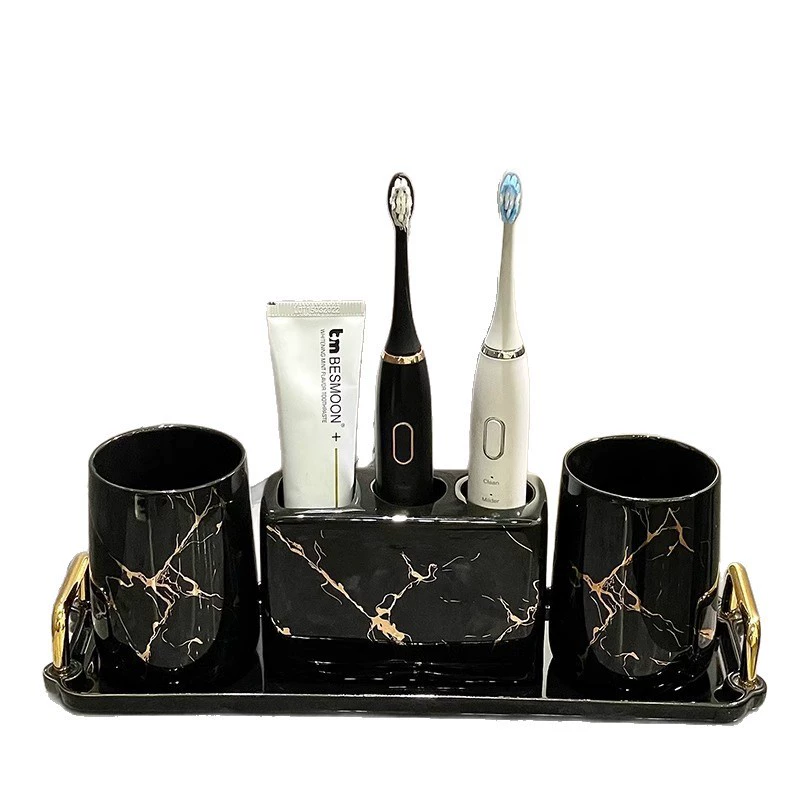 Elite toothbrush for home use, mouthwash, set, high-quality style, light luxury style