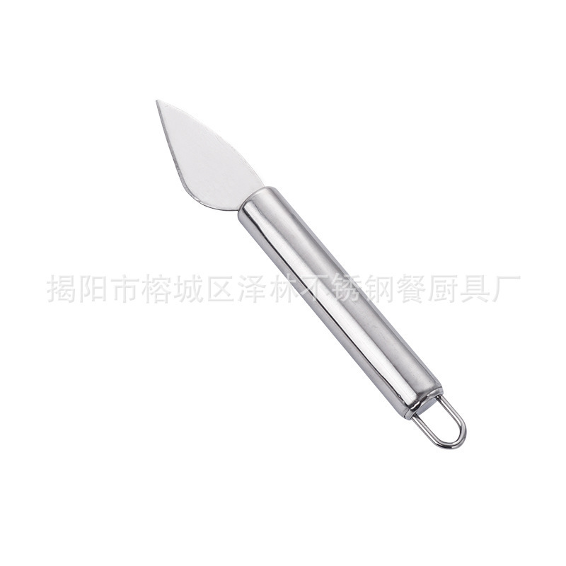 Comercio exterior de acero inoxidable herramientas de cocina cuchillo de pizza raspador de alambre prensador de ajo cortador de patatas cuchillo de piel herramientas de horneado