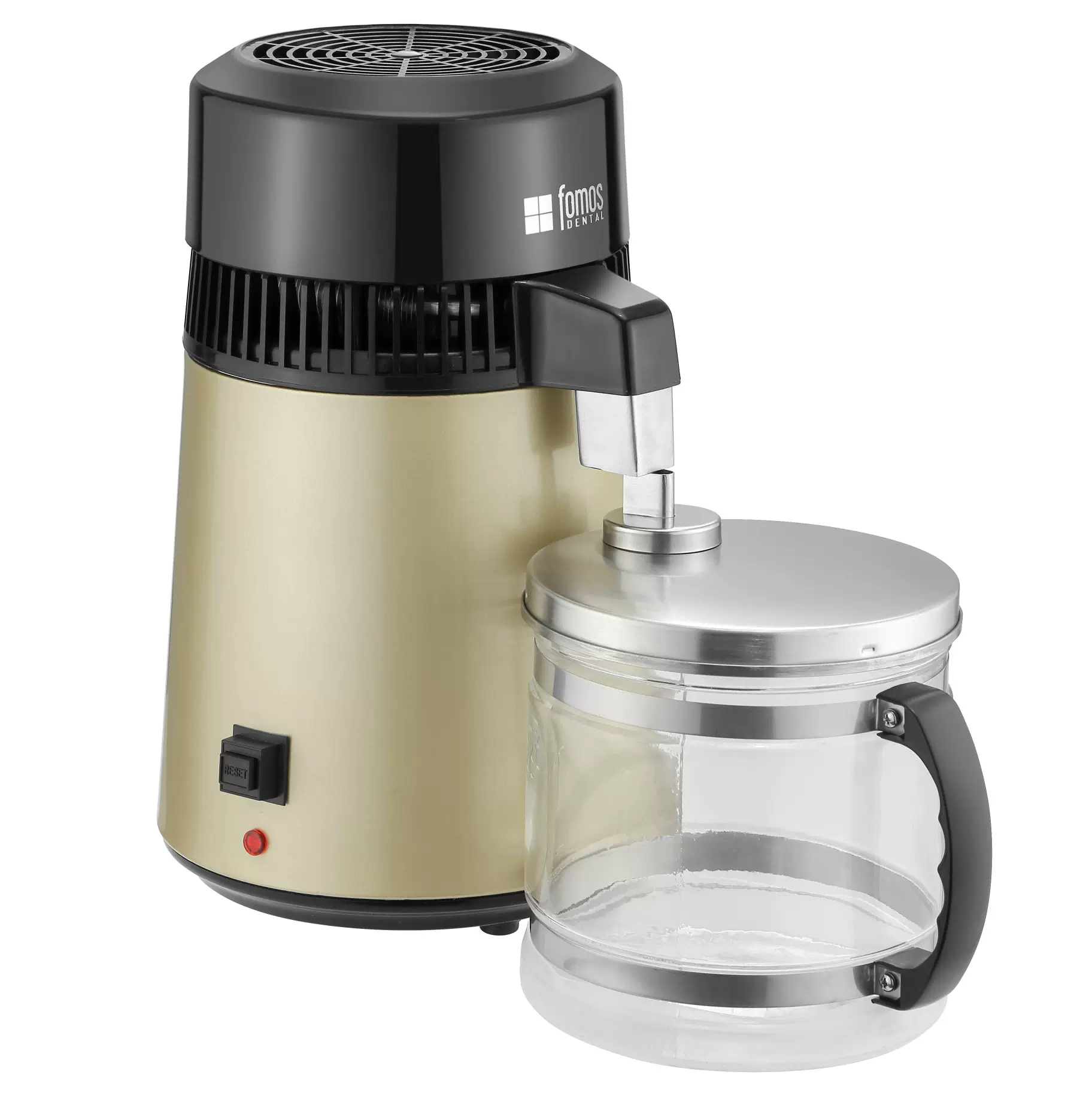 降价大促 家用小型蒸馏机 牙科不锈钢金色蒸馏机大容量蒸馏水机