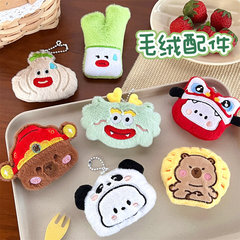 騰億原創可愛卡通毛絨公仔掛件胸針創意玩偶包包衣服裝飾配件批發