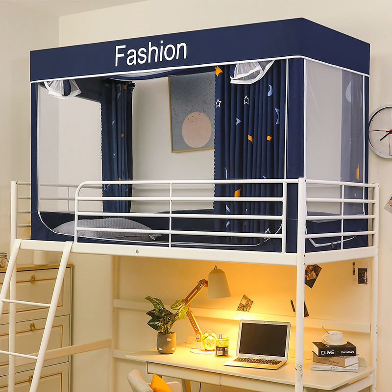 Student Dormitory Mosquito Nets for Upper and Lower Bunks with Blackout and Dustproof Integrated 0.9m College Student Dormitory Bedrooms for Wholesale Student Dormitory Mosquito Nets for Upper and Lower Bunks with Blackout and Dustproof Integrated 0.9m College Student Dormitory Bedrooms for Wholesale