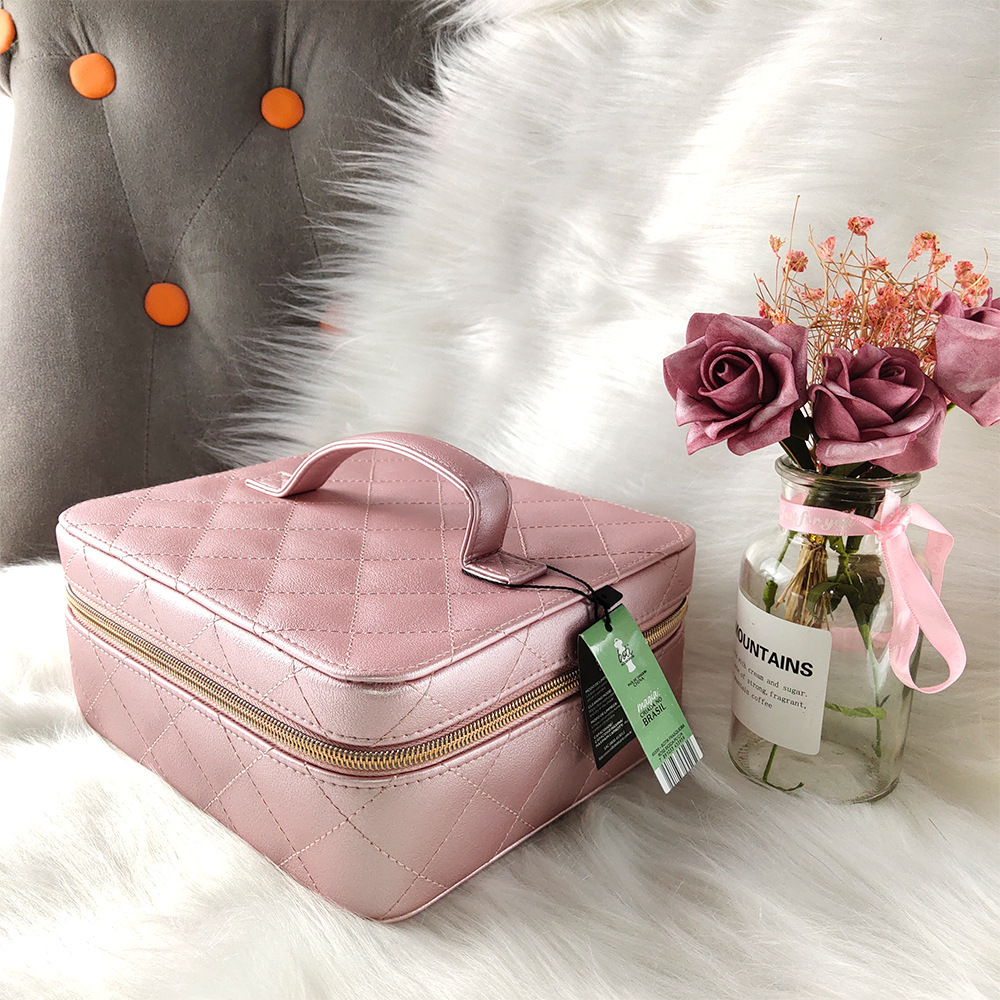 Caja de almacenamiento de cosméticos simple de viaje portátil portátil de gran capacidad