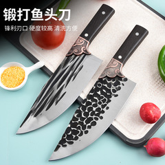 Longquan hand-forged butcher's knife, professional butcher selling meat splitting knife, boning knife, household pork and beef knife