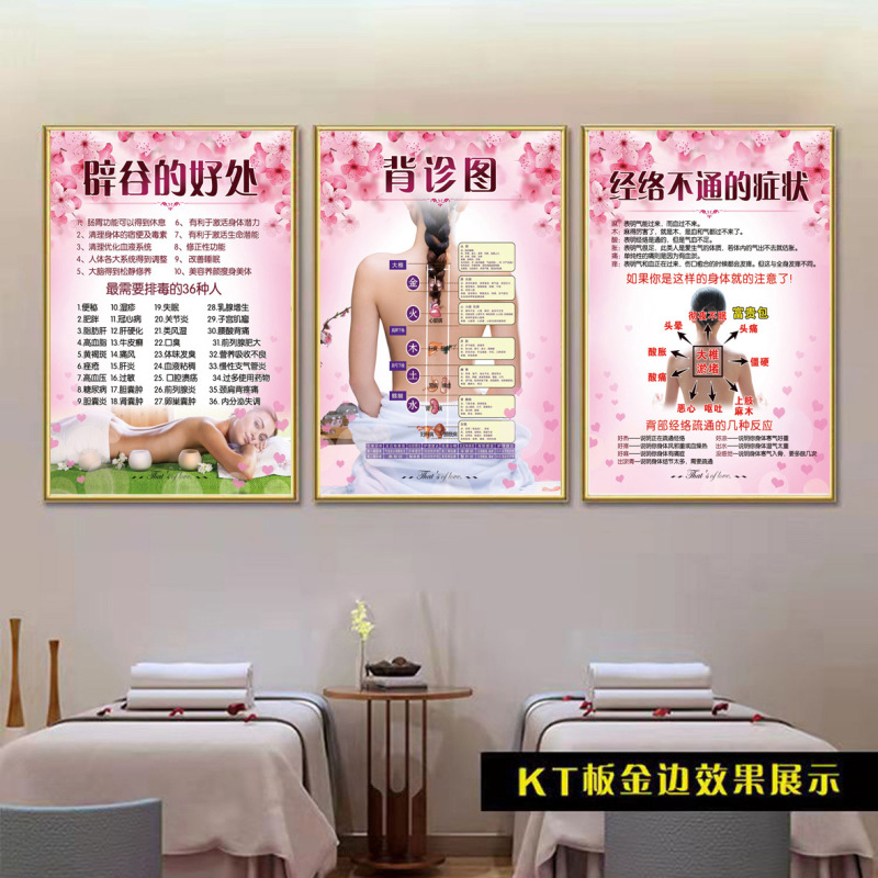 美容院装飾画美体掛け画肩首ポスター顔ケア画像シール美体背景画kt板|undefined