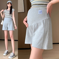 マタニティショーツ、夏用アウター、薄手、ゆったり、ワイドレッグ、カジュアルスポーツ、3点ボトムス、お腹サポート、マタニティ夏服