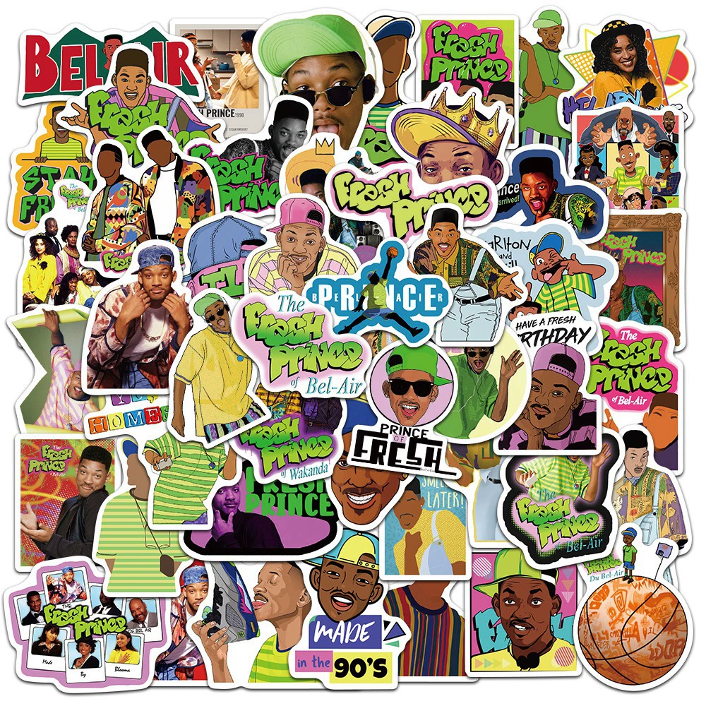 50 фильмов Fresh Prince замечательные вещи граффити наклейки DIY ноутбук гитара мобильный телефон багажные наклейки водонепроницаемые