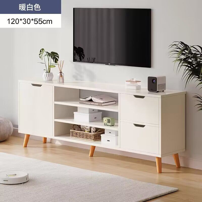 クリームスタイルの吊り下げテレビキャビネットモダンでシンプルな小さなリビングルーム吊り下げ壁掛けテレビ壁コーヒーテーブルの組み合わせ|undefined