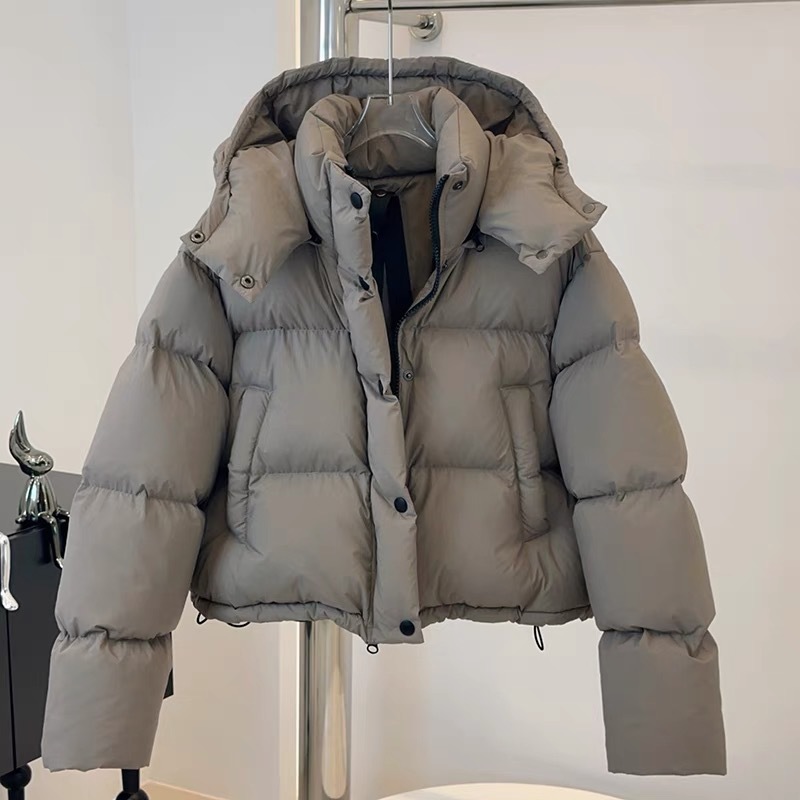 2024 South Korea Puff Counter High-end Quality Women's Down Jacket New Hooded Fashion Warm Bread Jacket
