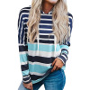 stripe printing Hooded Sweater Europe and America Foreign trade Easy Versatile leisure time Long sleeve jacket 25311952