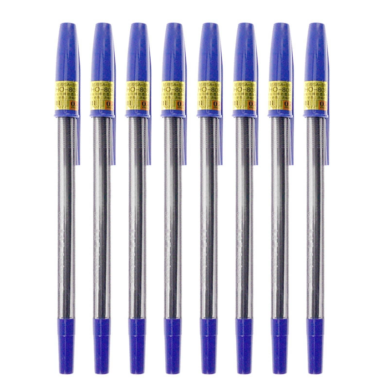 HO-808 Ball Ball Pens можно использовать шаровую ручку супер гладкий стержень ручки крос сборка черные красные и синие 808 шаров оптом