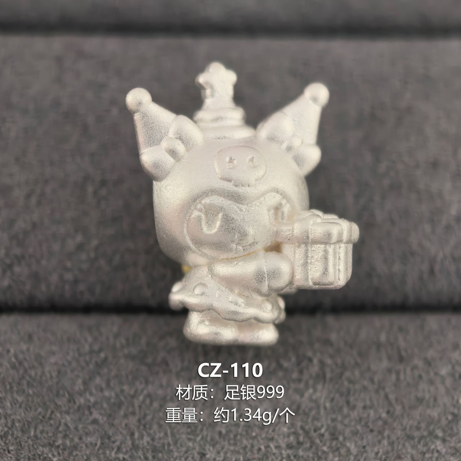 Pure Silver 999 Hello Kitty Fortune Beads My Melody Spacer Beads Handmade String DIY Jewelry Accessories Pure Silver Kt Cat Loose Beads