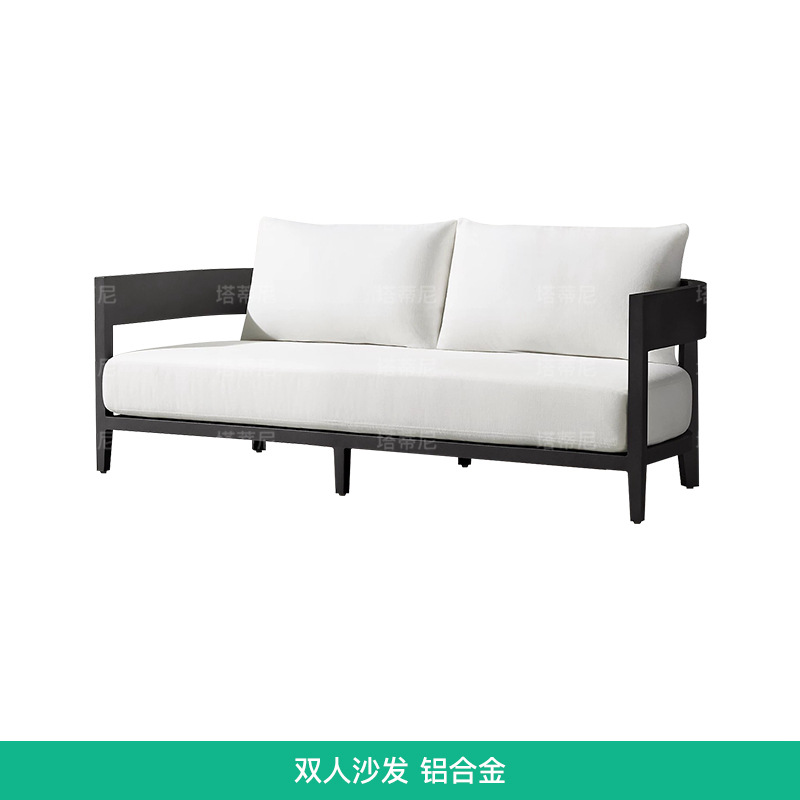 Conjunto de sofás de teca para exteriores, para patio, jardín, balcón, muebles impermeables y resistentes al sol, para hotel, villa, terraza, mesa de centro de madera maciza