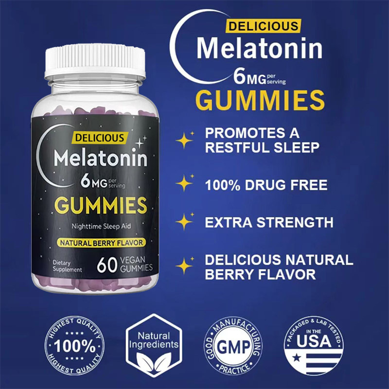 跨境专供安睡无负担melatonin gummies褪黑素软糖|undefined