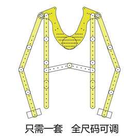 亚克力透明衣架白底图拍摄道具挂拍衣架服装拍摄隐形衣架拍照