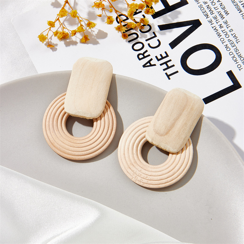 Fashion Circle Alloy Stoving Varnish Womenu0027S Earrings 1 Pair