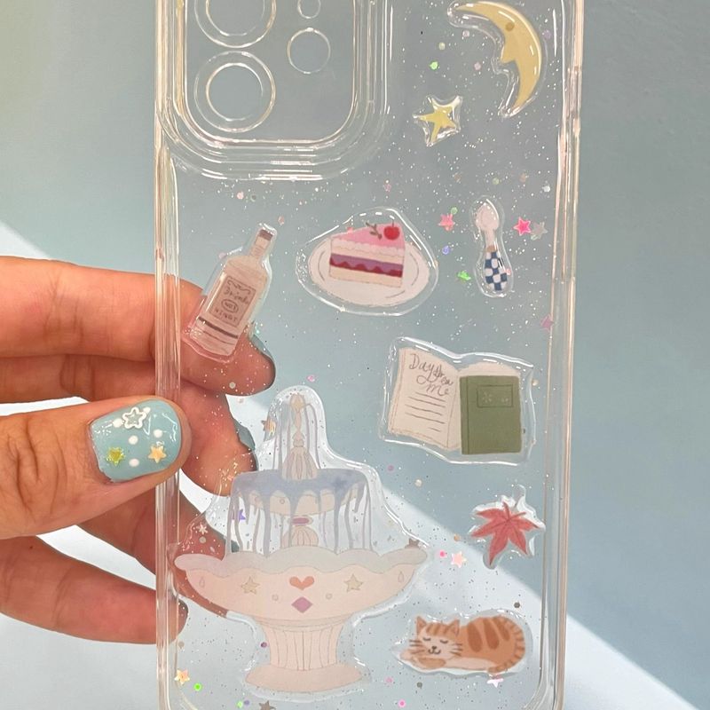 2025 ネイルアートジュエリーゼリーステッカーイン願い噴水プール子猫スタージェリー携帯電話ケースゼリーレリーフ diy|undefined
