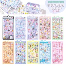 新款儿童可爱3d立体趣味浮雕水晶贴纸卡通动物图案女孩手机装饰贴