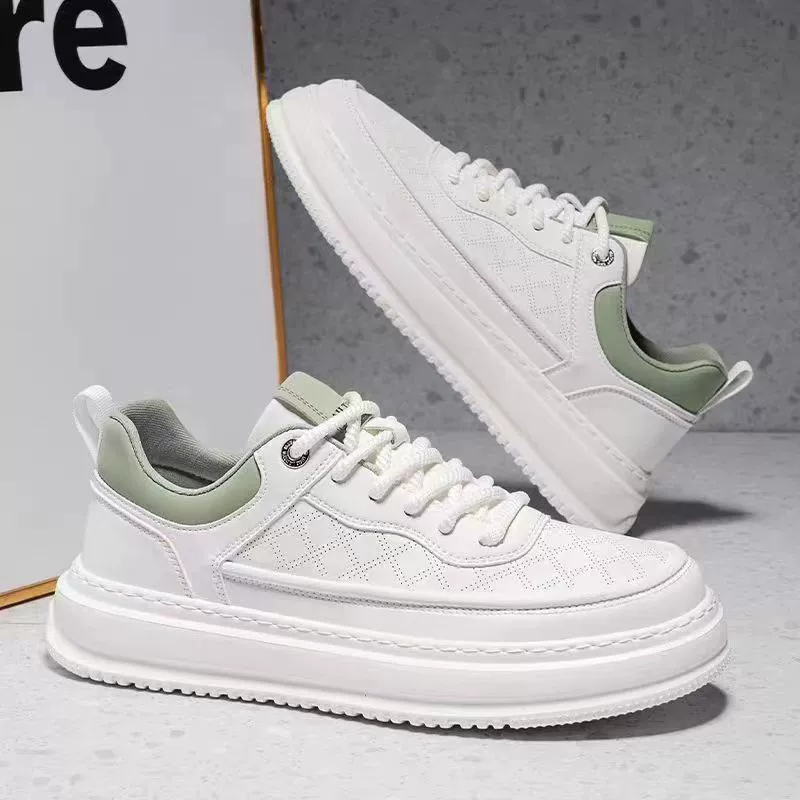 Мужская обувь Весенняя и Летняя дышащая легкая мягкая подошва маленькая белая обувь мужская повседневная обувь