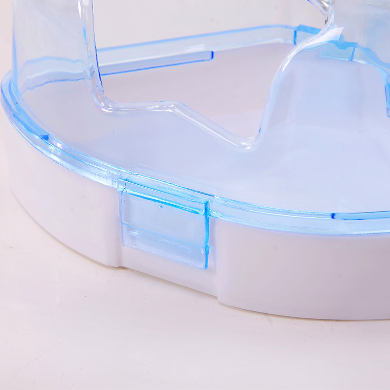 Baño de hámster estrella de pentagrama baño transparente baño de arena de plástico con pala de arena oso de alambre de oro lavabo de baño limpio