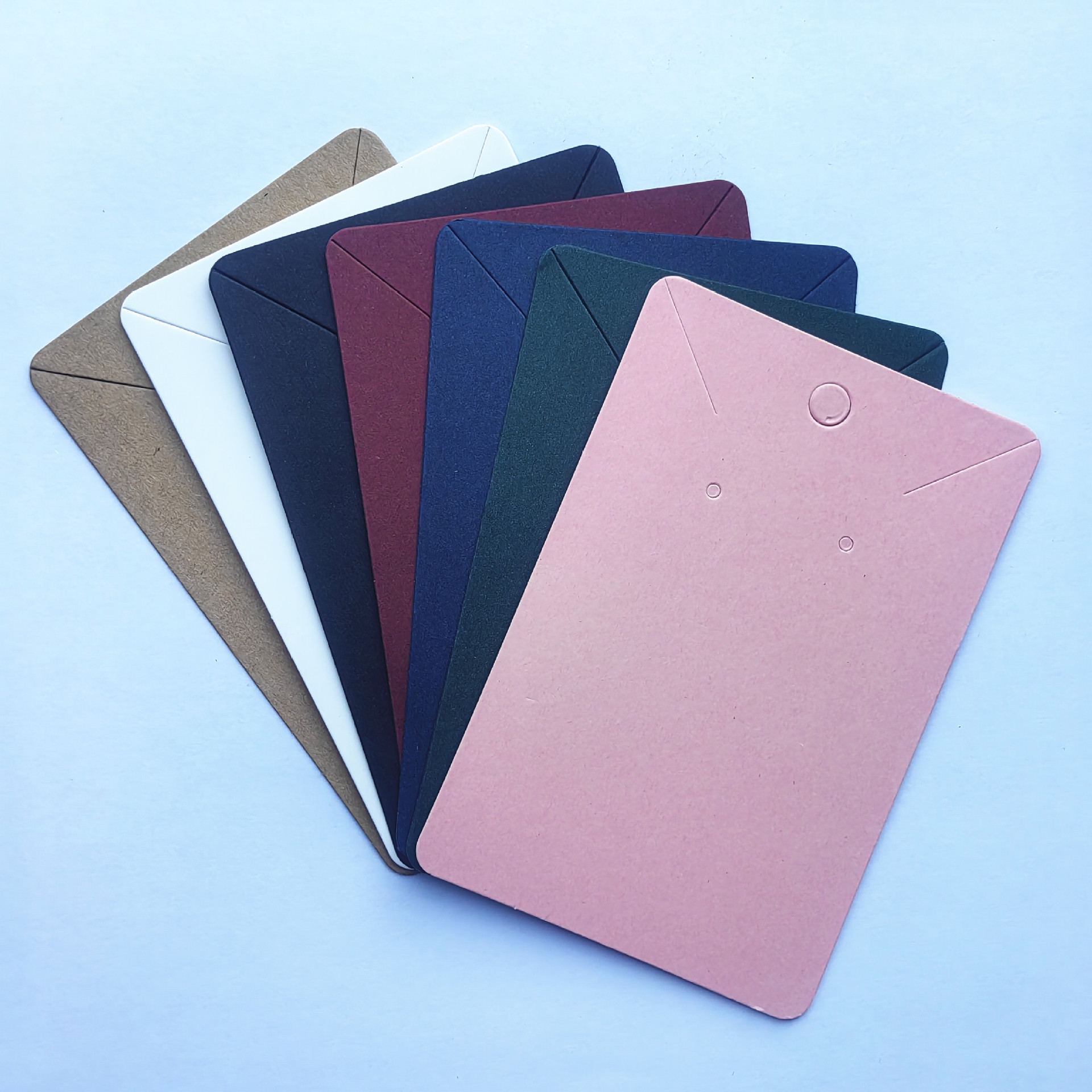 100 hojas de un paquete de tarjetas de cuero transfronterizas 6 * 9 collar en blanco tarjeta de papel joyería tarjeta de papel pendientes tarjeta de papel tarjeta de papel
