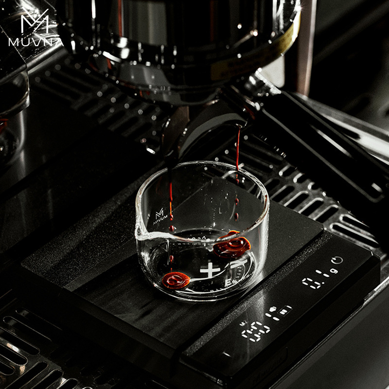 MUVNA Muwei Naxing Rain Glass Italian Concentrate Extraction Cup Liquid Dispenser Coffee Machine with Scale 100ml Measuring Cup